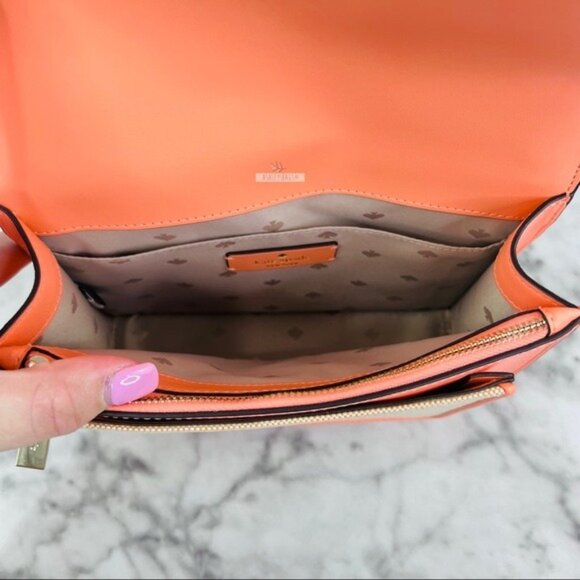 Kate Spade Melon Ball Pineapple Remi Flap Chain Crossbody Shoulder Bag - Picture 9 of 13